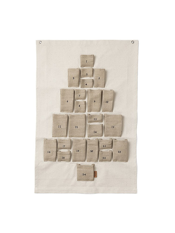 Pine Christmas Calendar - Mini - Natural