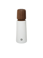 Stockholm - 17cm - White Porcelain/Walnut