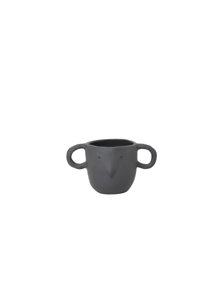 Mus Plant Pot Small - Dark Grey