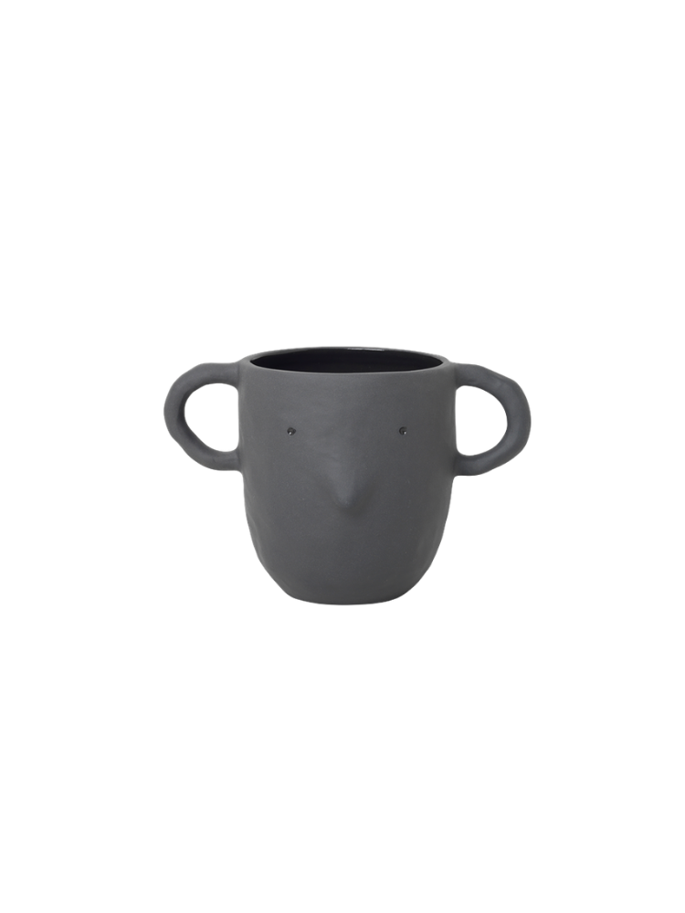 Mus Plant Pot - Large - Dark Grey