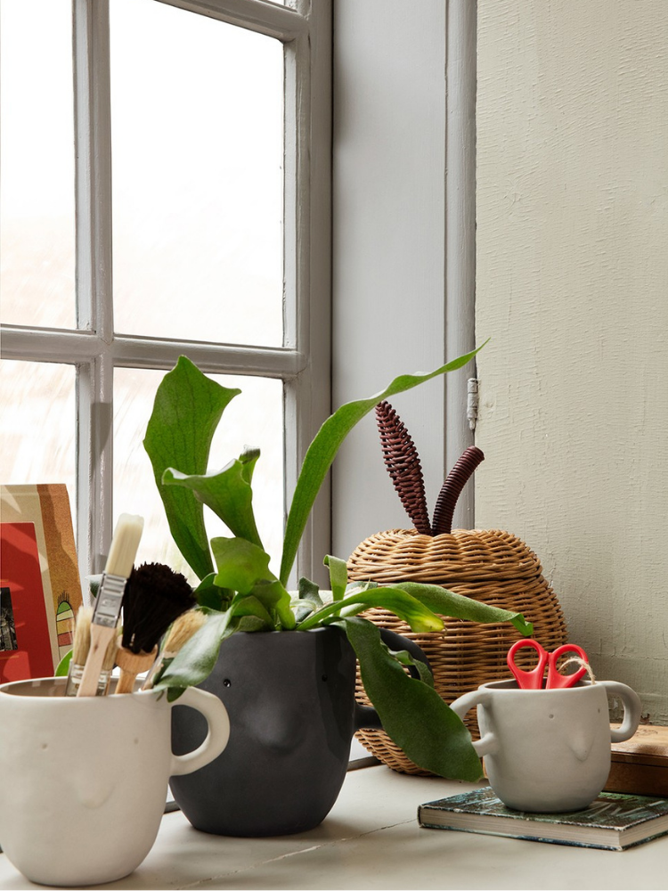 Mus Plant Pot - Large - Dark Grey
