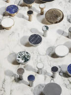 Ferm LIVING Steel Hook, White Marble SML – view 3