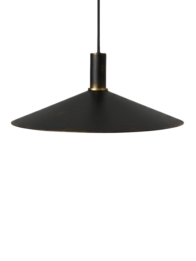 Collect Angle Shade & Pendant Set Black Brass