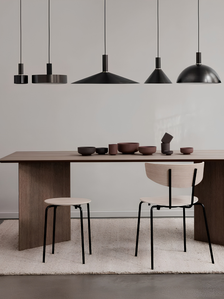 Collect Angle Shade & Pendant Set Black Brass