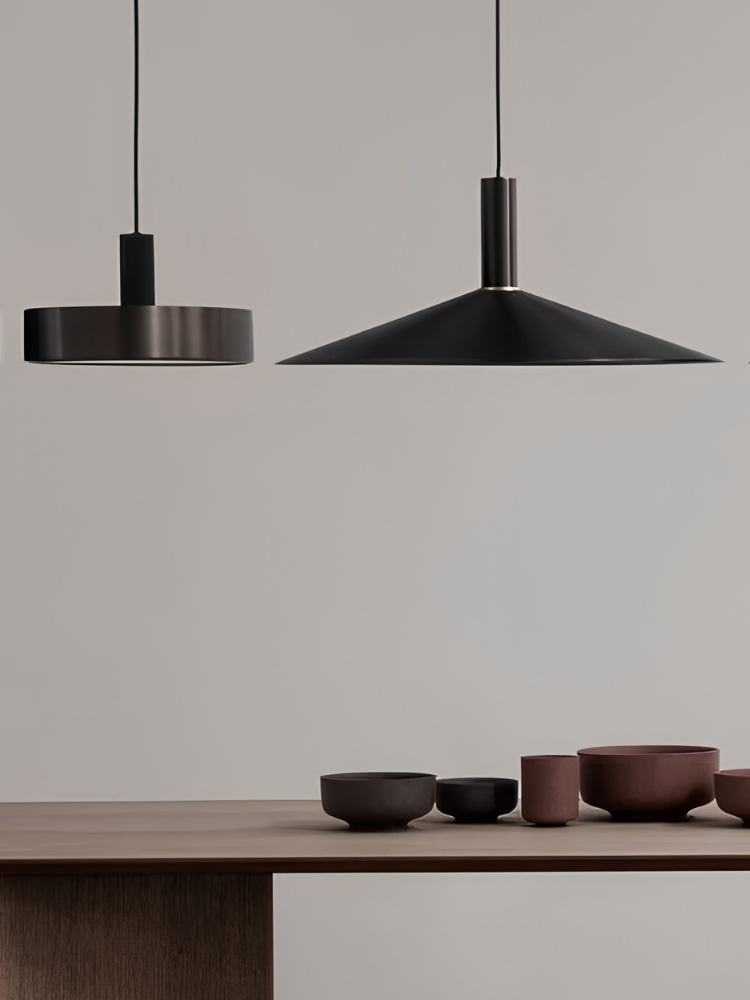 Collect Angle Shade & Pendant Set Black Brass