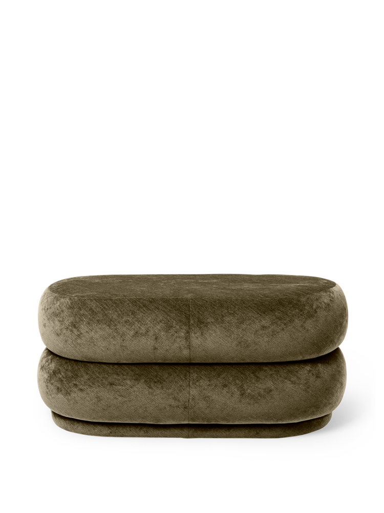 Pouf Oval Faded V. - 3 Forest