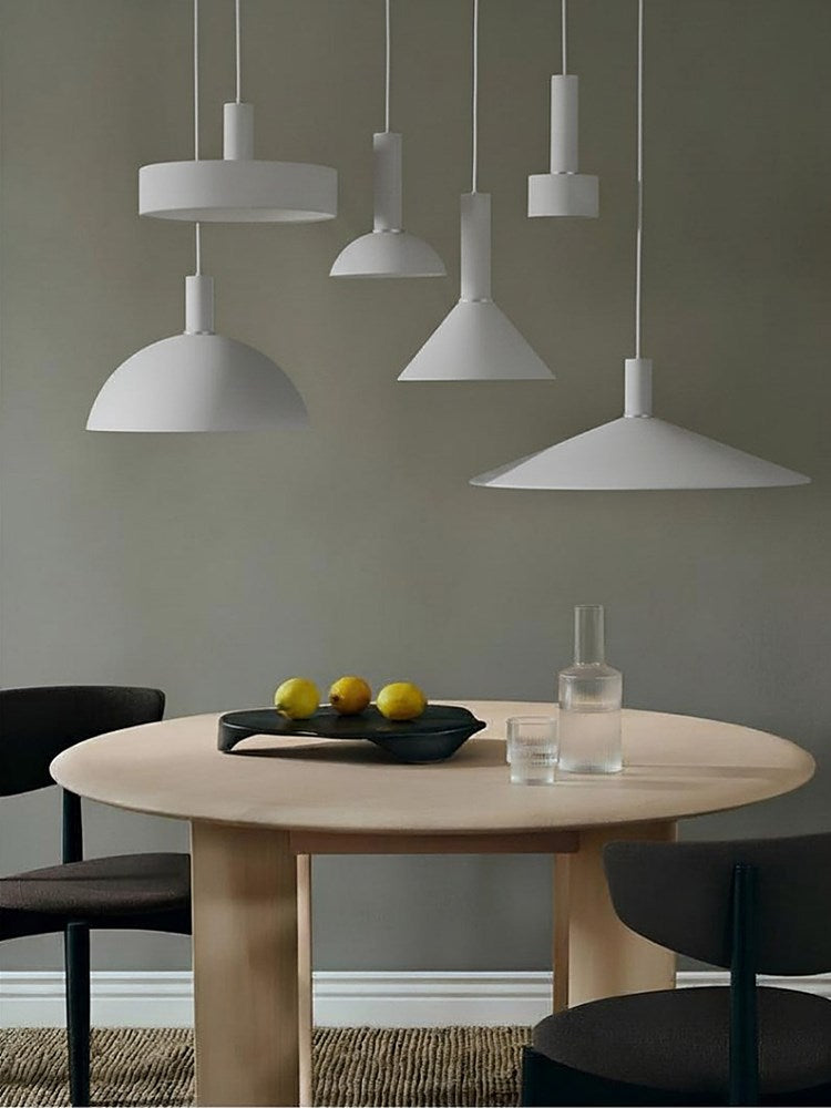 Collect Record Shade & Pendant Set Light Grey