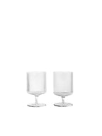Ripple Wine Glasses - Set of 2 - Clear