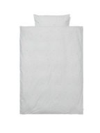 Dot Bedding Light Grey Single