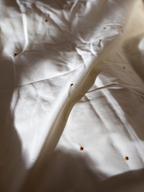 Dot Bedding Off-White Single