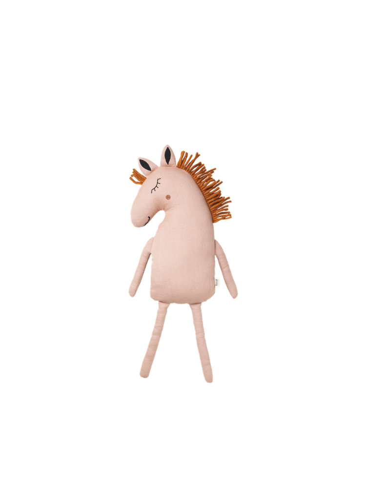 Horse Cushion - Dusty Rose