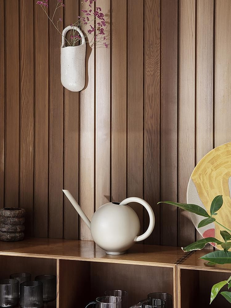 Speckle Wall Vase - Off-White