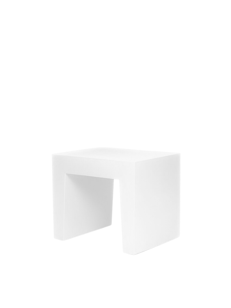 Concrete Seat White