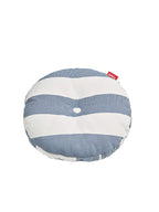 Circle Pillow Stripe Ocean Blue