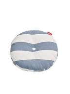 Circle Pillow Stripe Ocean Blue