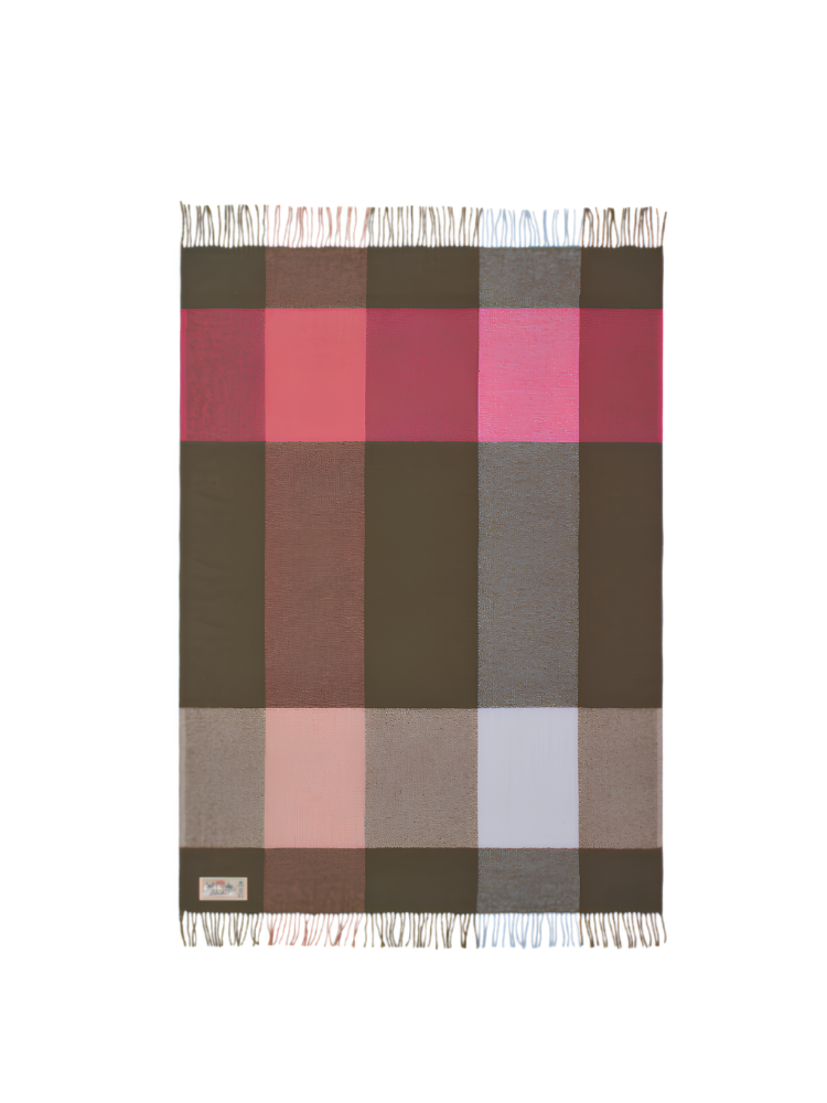 Colour Blend Blanket Rhubarb