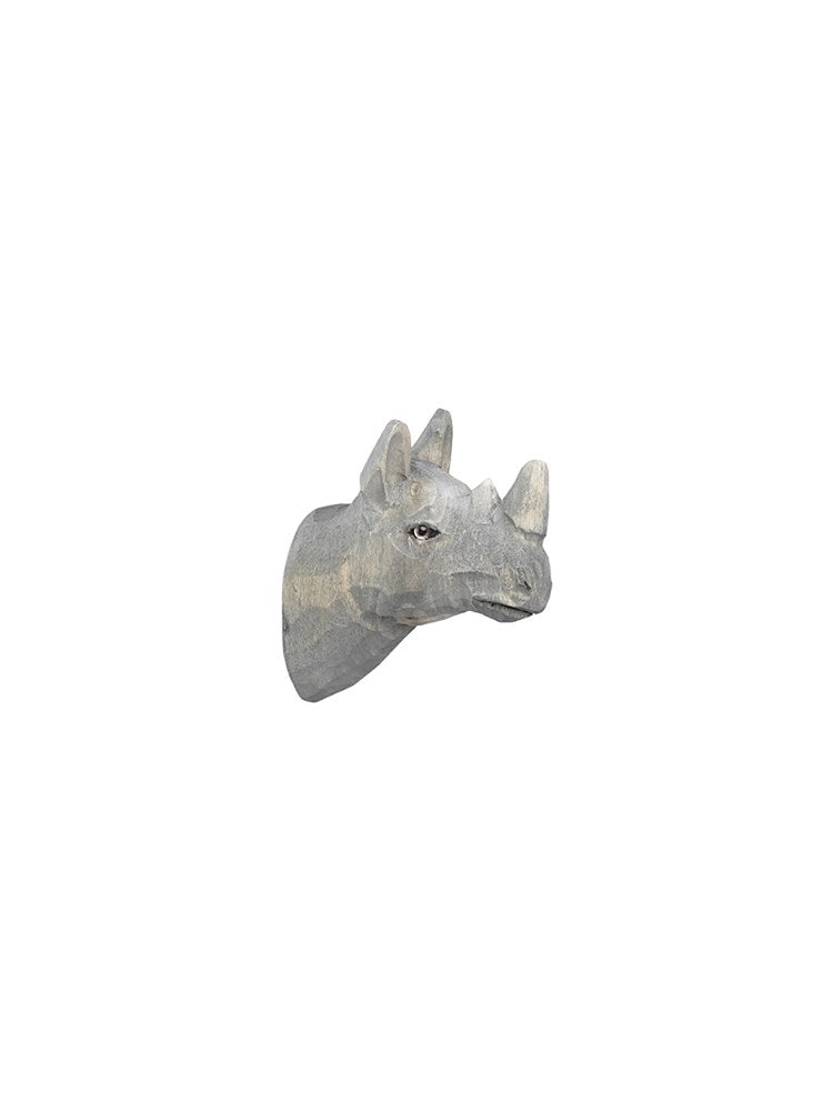 Animal Hand-carved Hook - Rhino