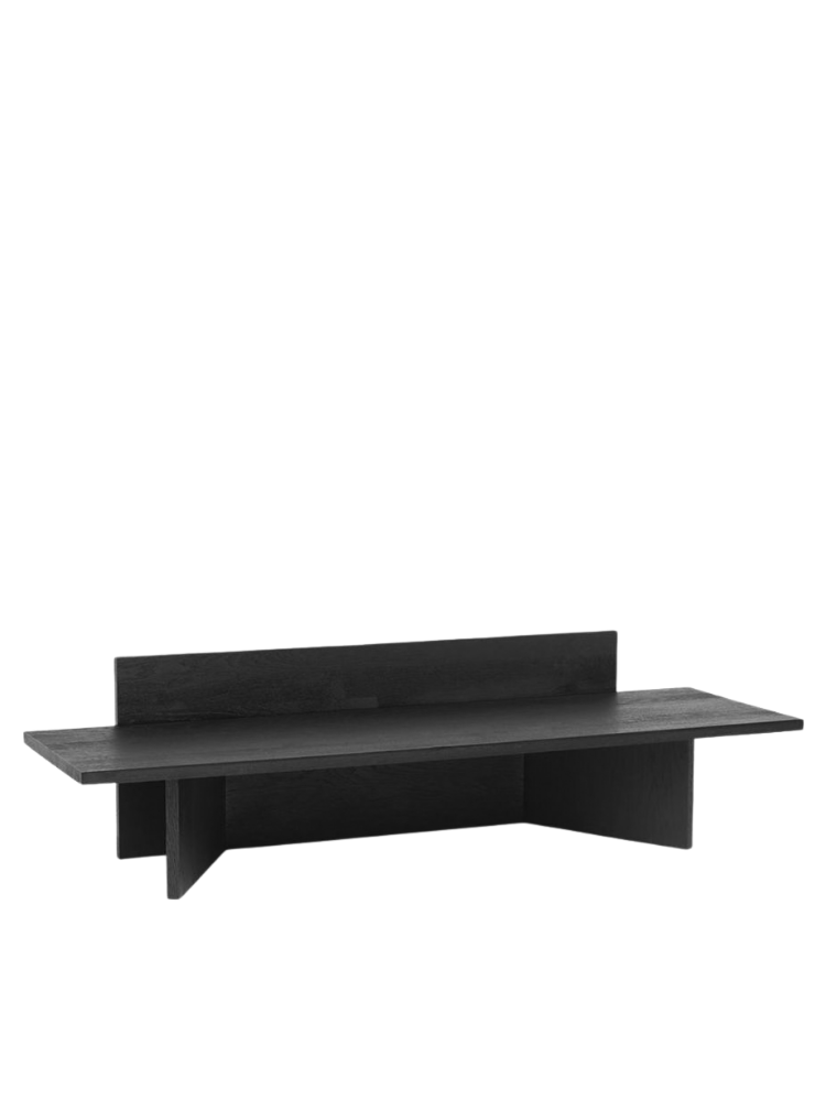 Oblique Bench - Black Stained Ash