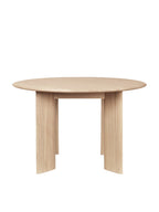 Bevel Table - Round Dia 117 - White Oiled Oak