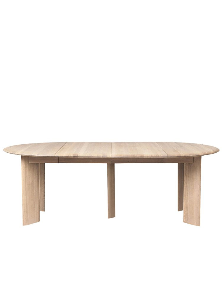 Bevel Table Extendable x2 - White Oiled Oak