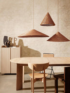 Bevel Table Extendable x2 - White Oiled Oak