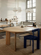 Bevel Table Extendable x2 - White Oiled Oak