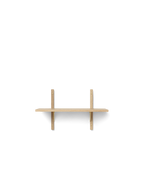 Sector Shelf Narrow - Oak/Brass