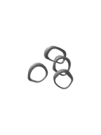 Flow Napkin Rings - Set of 4 - Black Brass