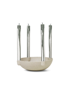 Bowl Candle Holder - L - Ceramic - Light Grey (Sample)
