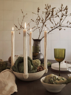 Bowl Candle Holder - L - Ceramic - Light Grey (Sample)