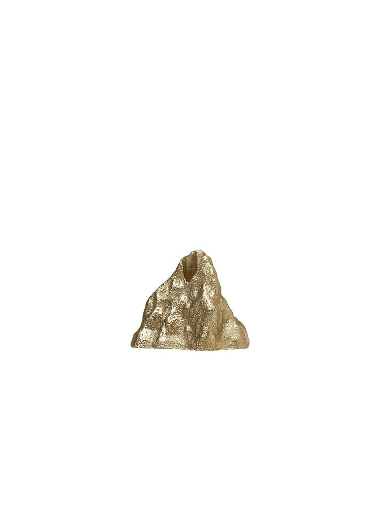 Stone Candle Holder - Large - Brass (Sample)