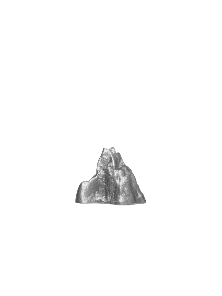 Stone Candle Holder - Large - Aluminium (Sample)