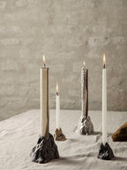 Stone Candle Holder - Large - Aluminium (Sample)