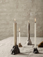 Stone Candle Holder - Large - Aluminium (Sample)