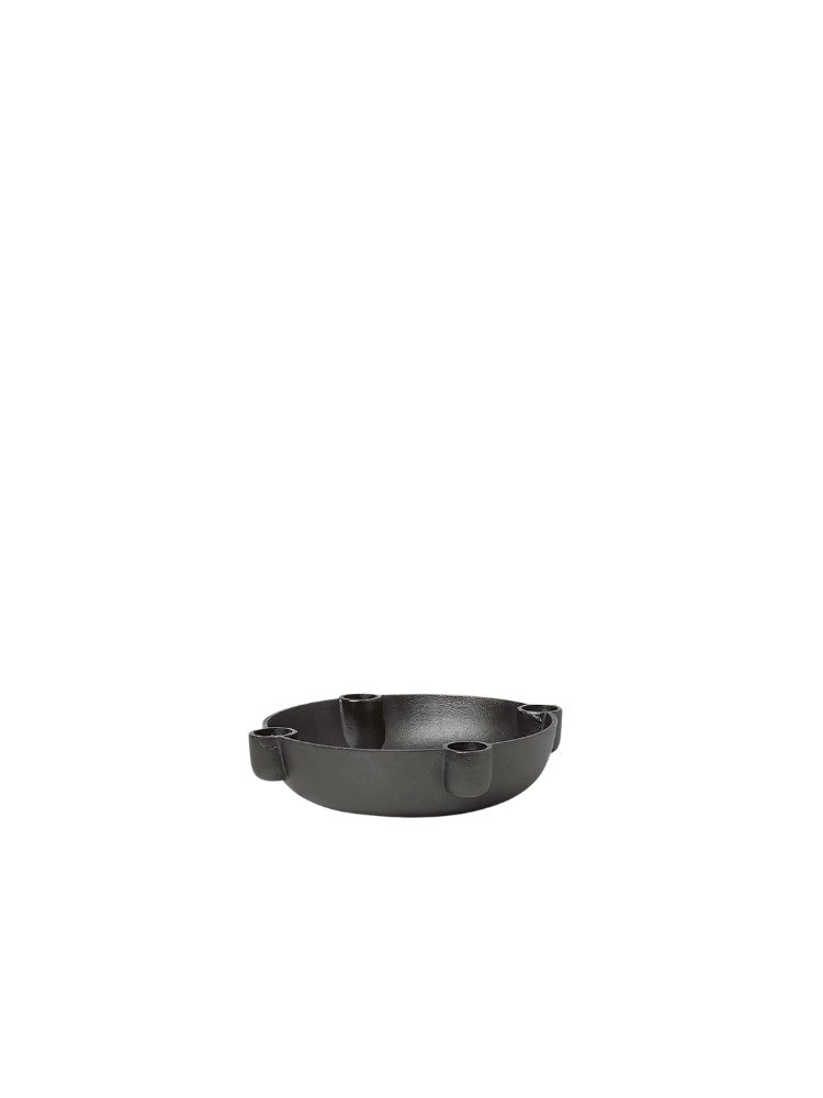 Bowl Candle Holder - Small - Black Brass (Sample)