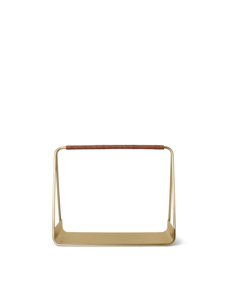 Port Wood Basket - Brass