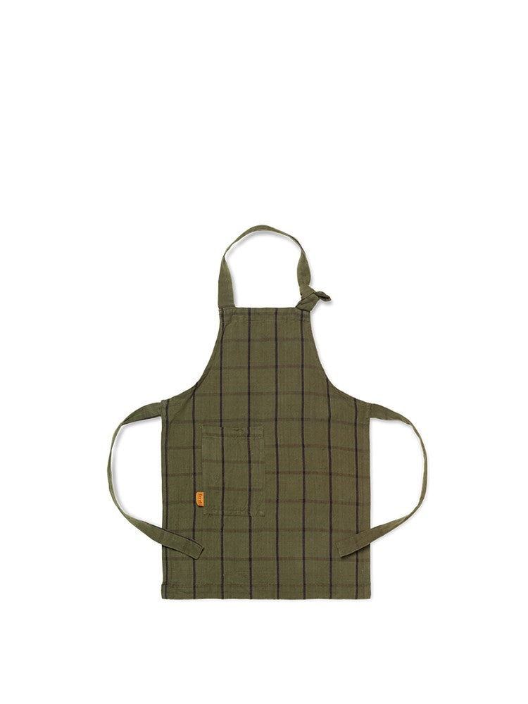 Kids Hale Apron - Green/Black