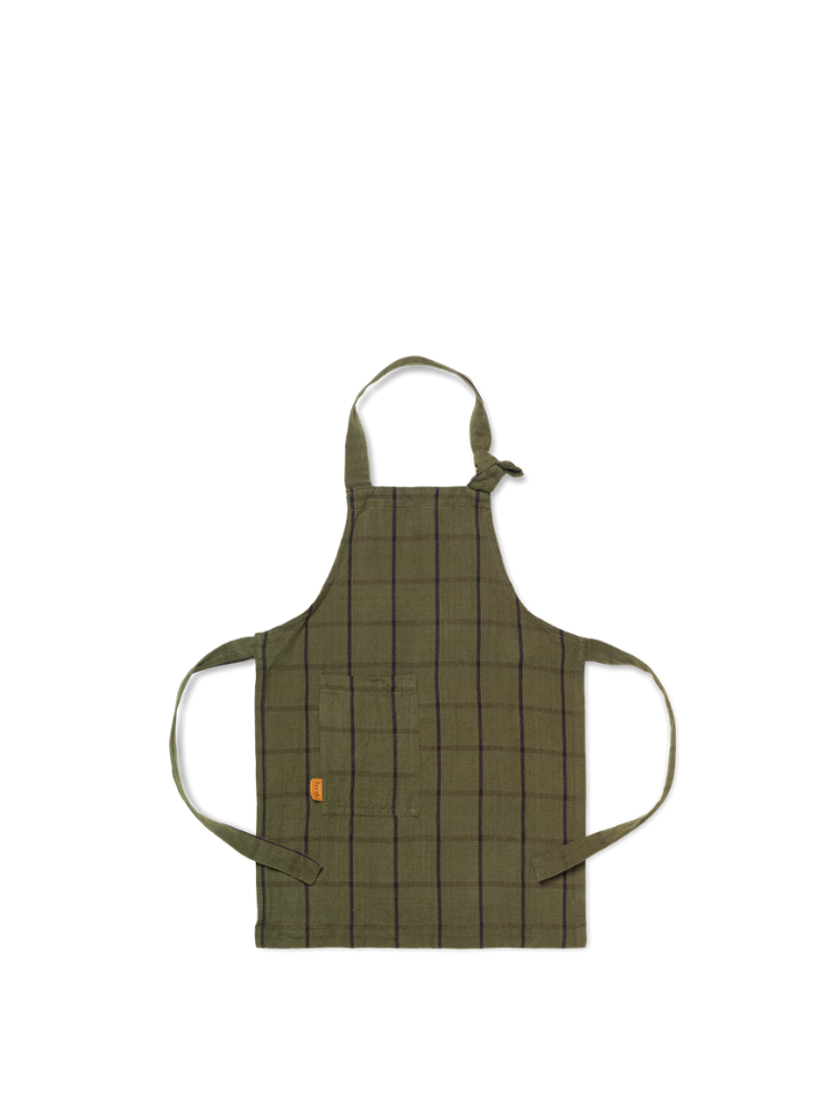Kids Hale Apron - Green/Black