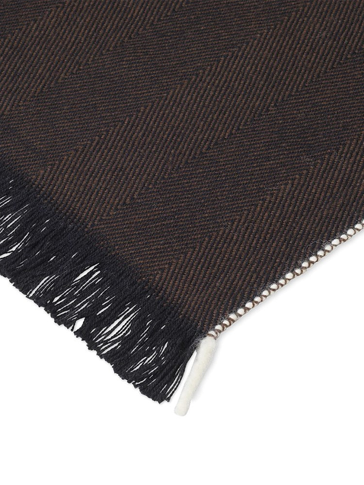 Herringbone Blanket - Dark Coffee (Sample)