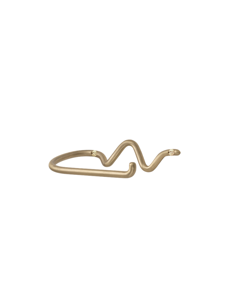 Curvature Toilet Paper Holder - Brass (Sample)