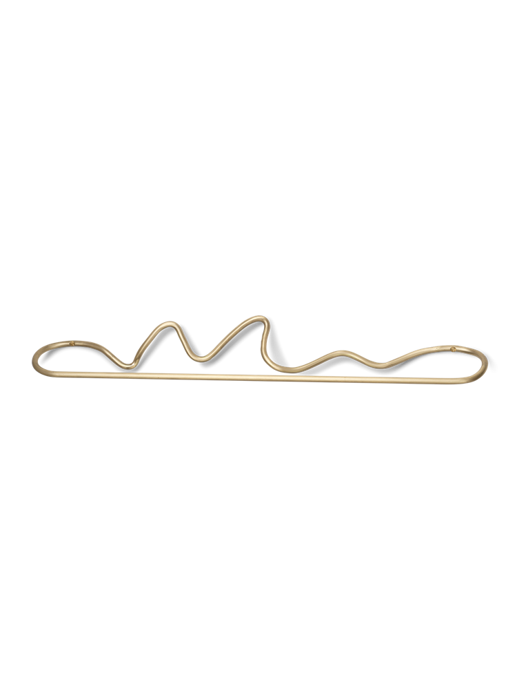 Curvature Towel Hanger - Brass (Sample)