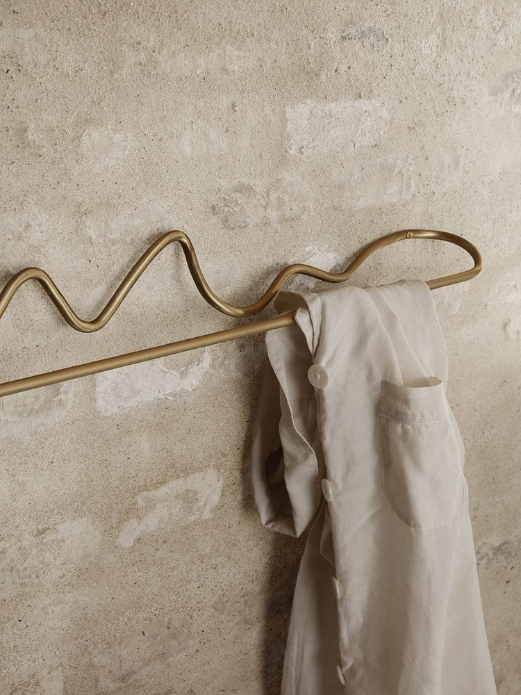 Curvature Towel Hanger - Brass (Sample)