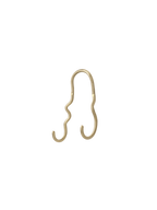 Curvature Double Hook - Brass (Sample)