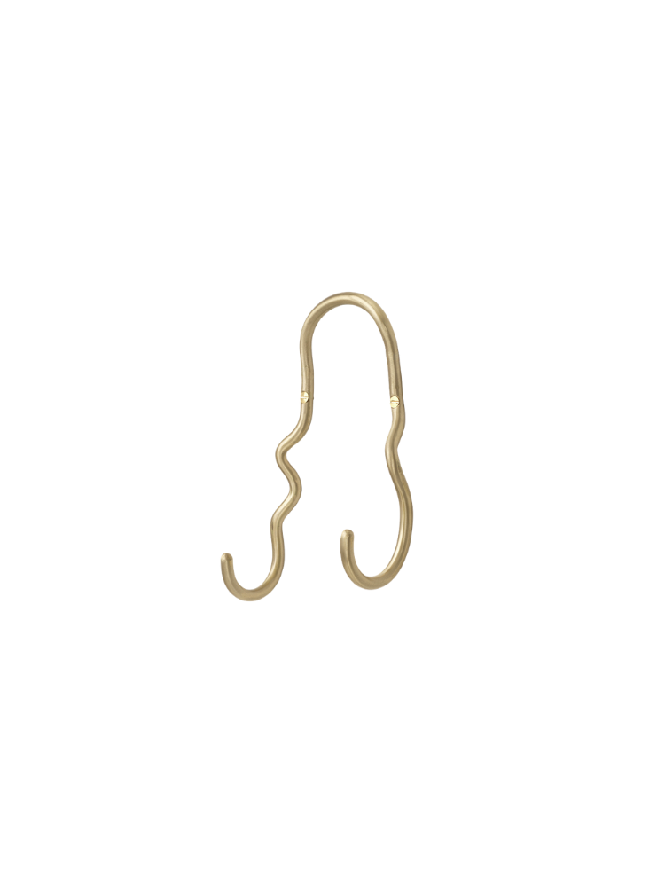 Curvature Double Hook - Brass (Sample)