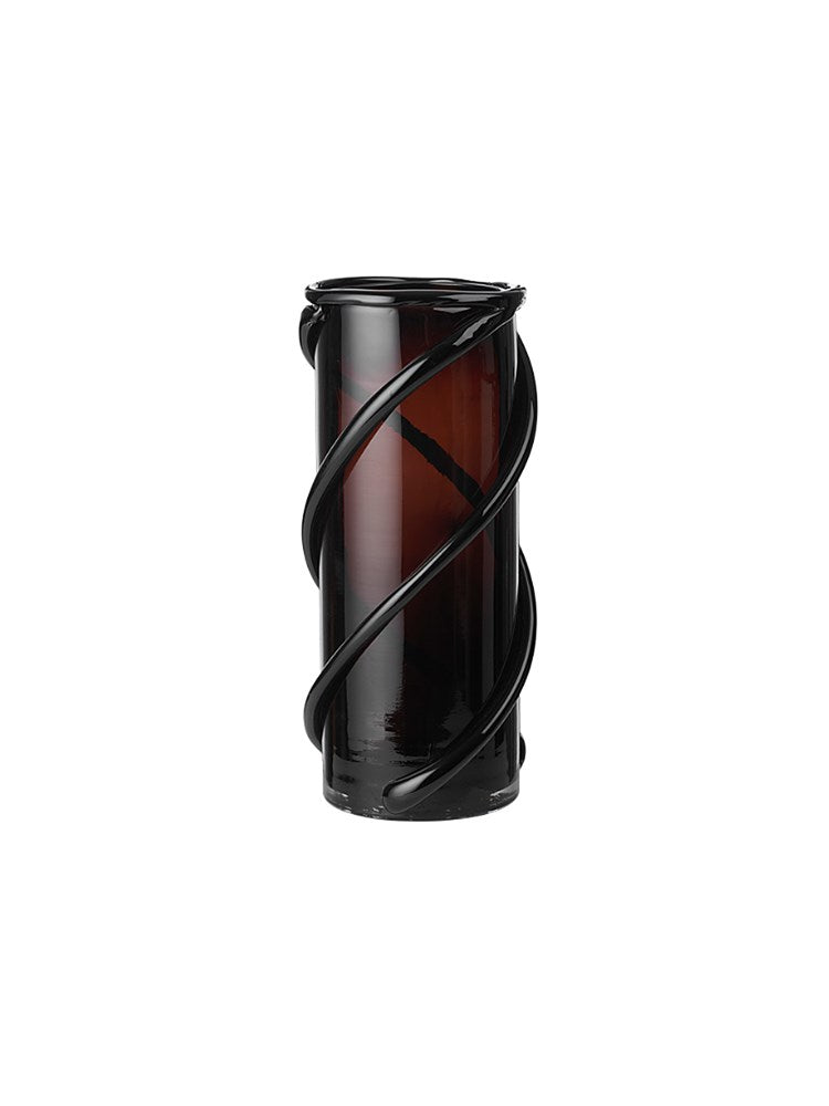 Entwine Vase - Large - Dark amber