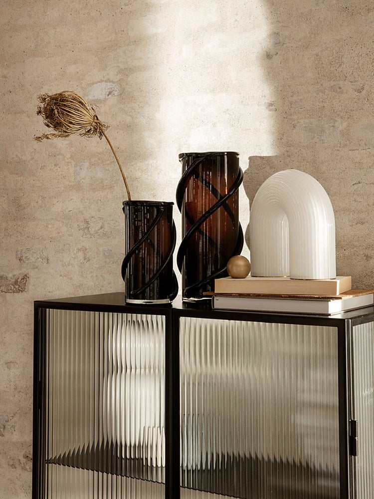 Entwine Vase - Large - Dark amber
