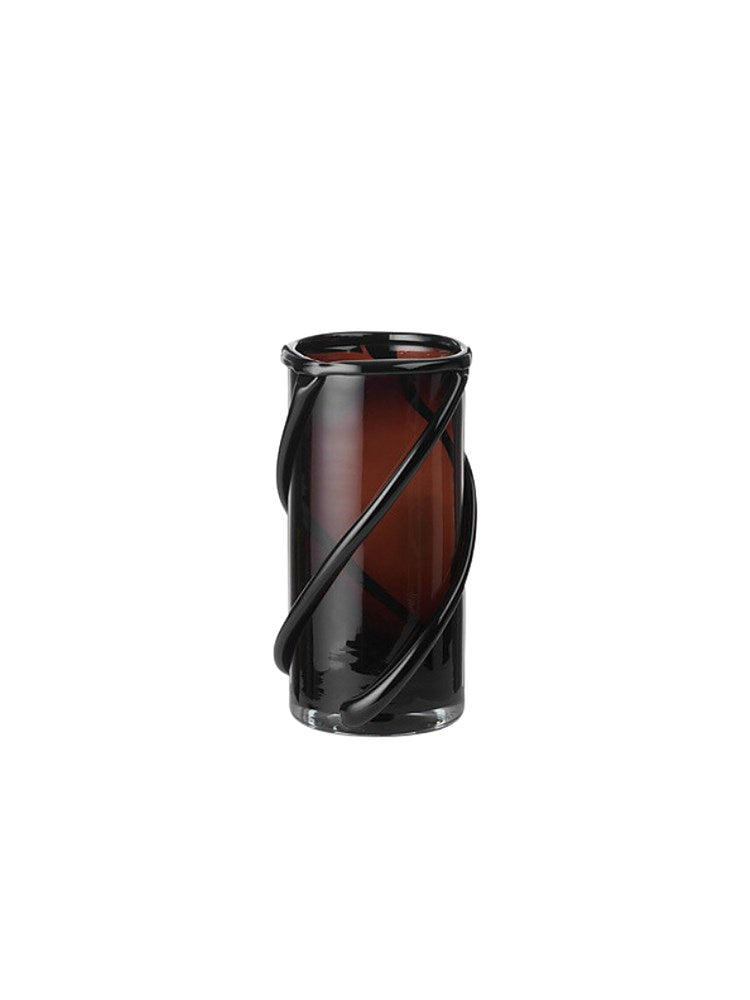 Entwine Vase - Small - Dark amber