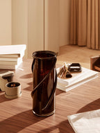 Entwine Vase - Small - Dark amber