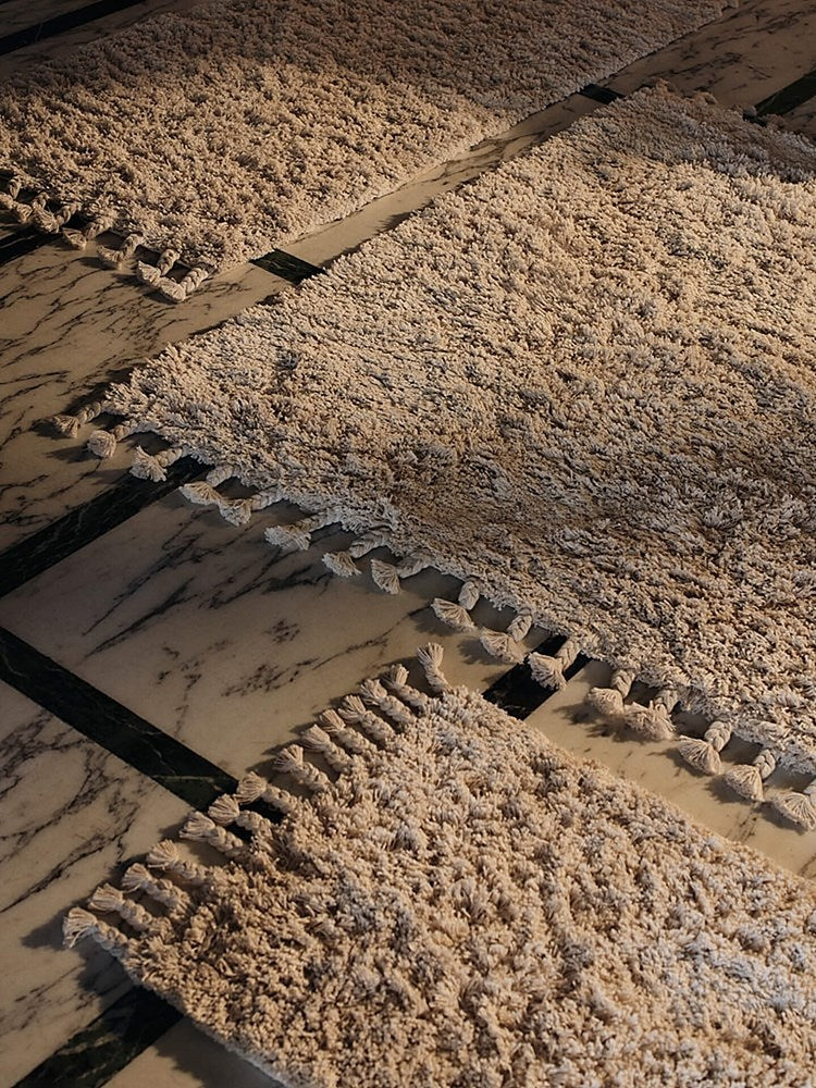 Amass Long Pile Rug - White Pepper (Sample)