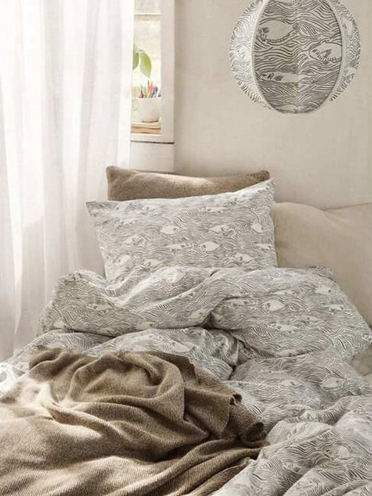 Roy Merino Wool Blanket - Sugar Kelp Mel